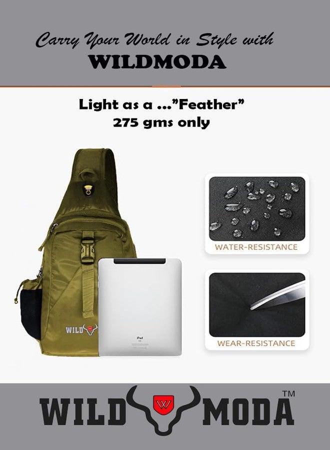 WILD MODA JourneyMate Urban Crossbody Companion (Light Green) - Image 4